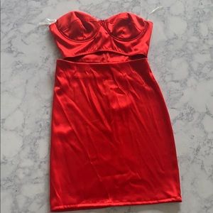 Red Silk Dress